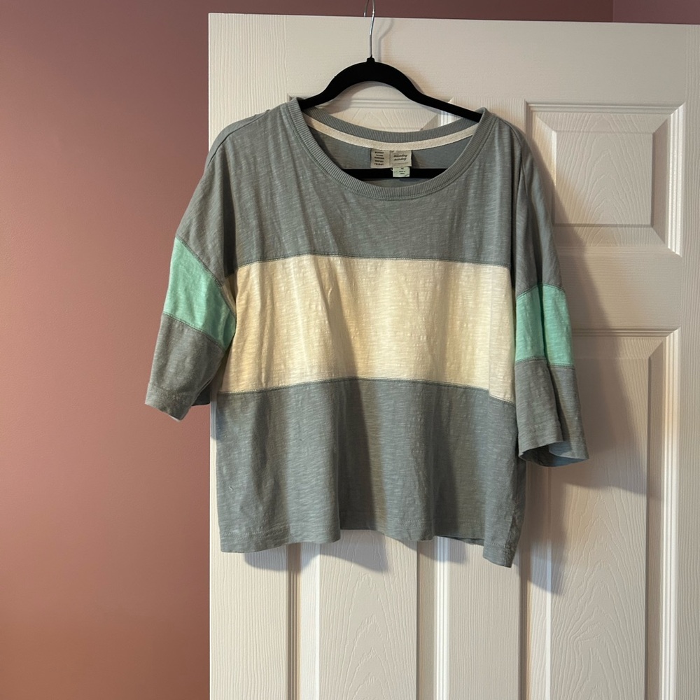 Saturday Sunday Women's Light Blue Short Sleeve Tee